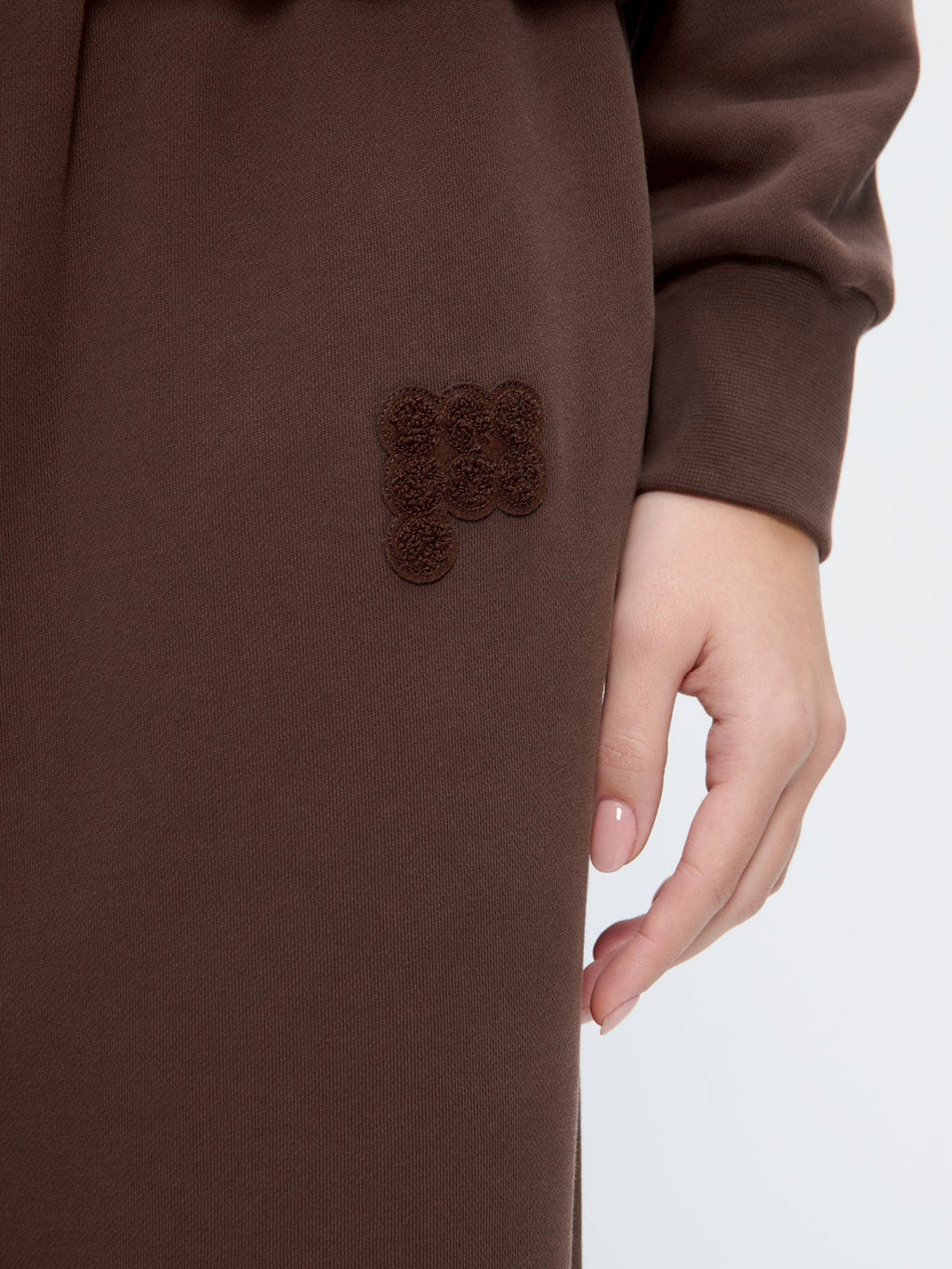 Womens Straight Leg Track Pants—Mahogany Brown