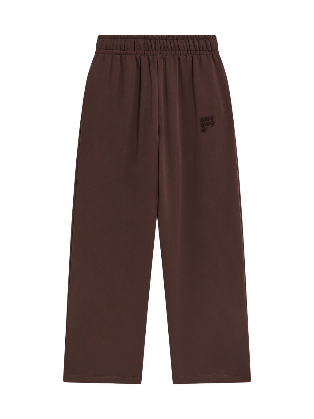 Womens Straight Leg Track Pants—Mahogany Brown