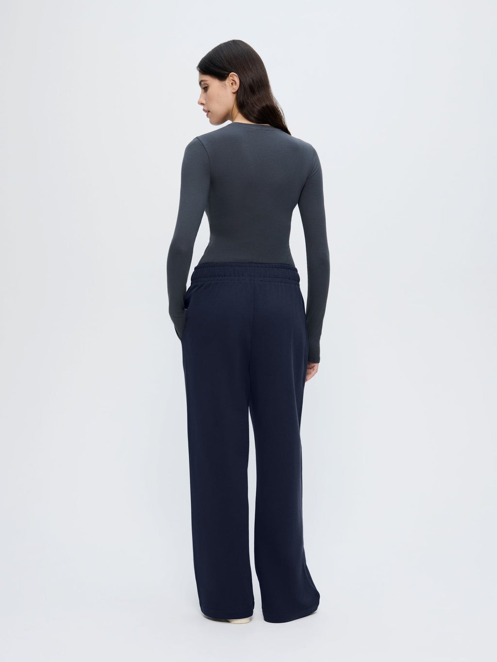 Womens Straight Leg Track Pants—Midnight Navy
