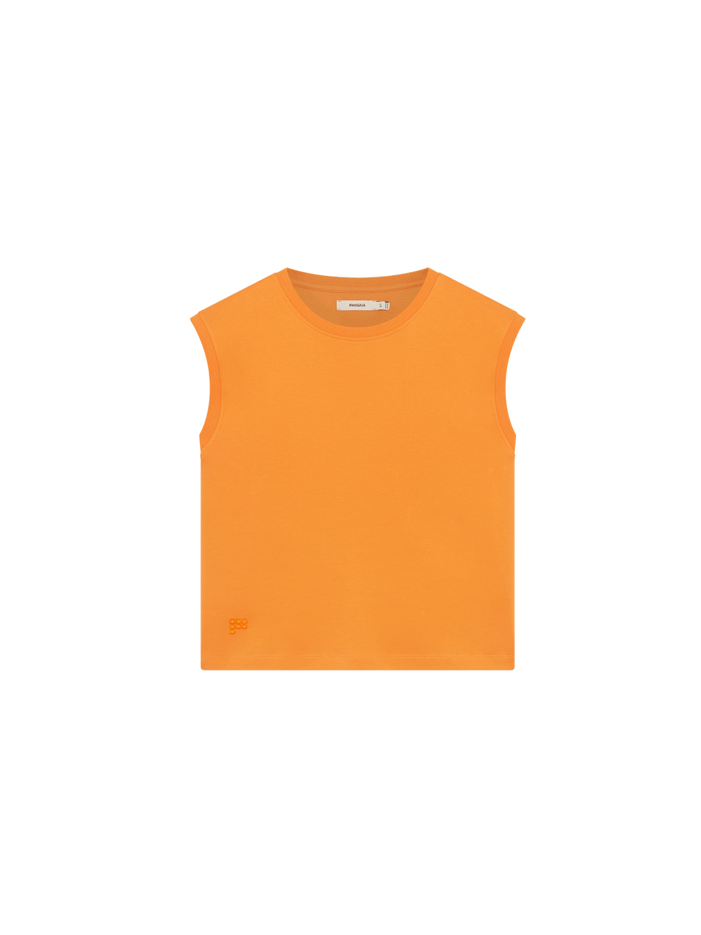 Womens Sleeveless T-Shirt—Saffron Orange
